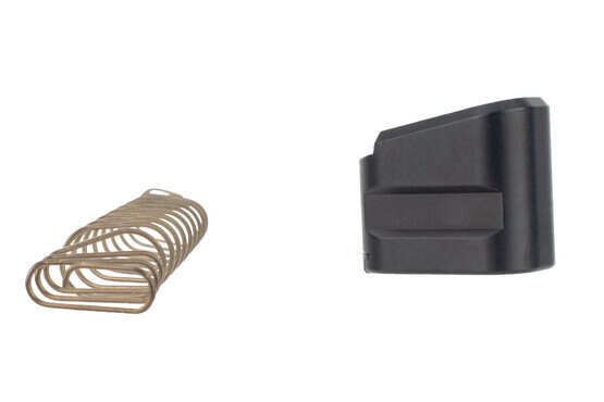 Shield Arms S15 Glock 43X Compatible Magazine Extension +5 features a 12 coil plus power spring